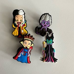 Disney Villain croc charms